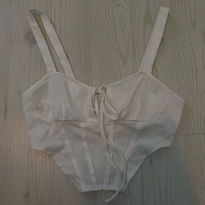 Shein white crop top